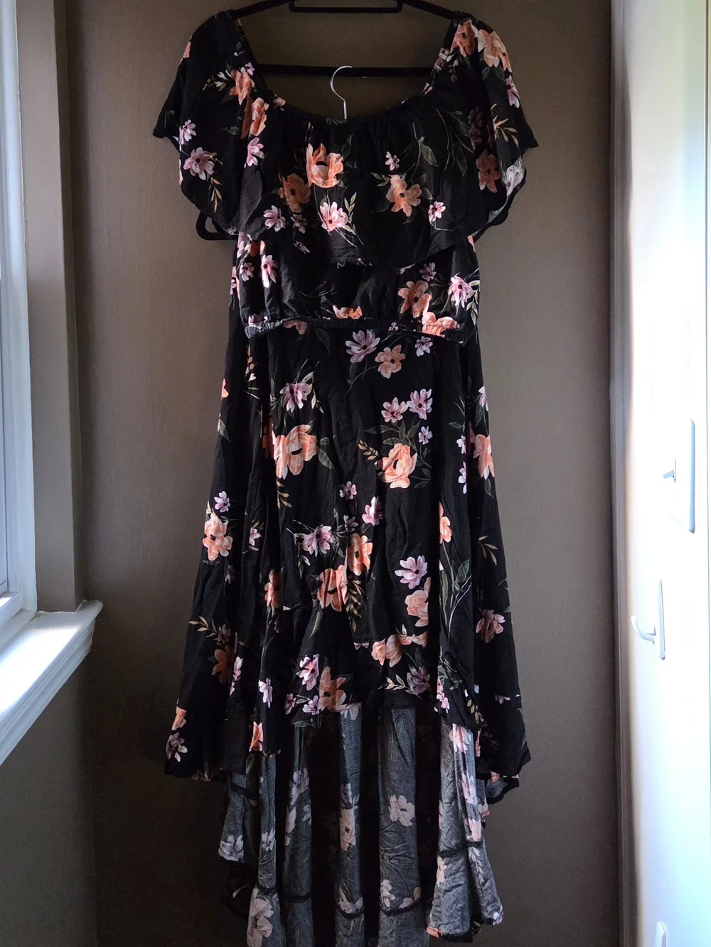 Black Floral Matching Set